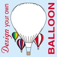 Hot Air Balloon Clip Art drawing