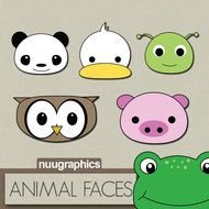 banner with faces of diverse animals