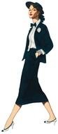 picture of a girl in a black suit