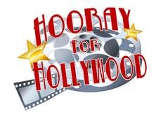 Hooray For Hollywood text drawing