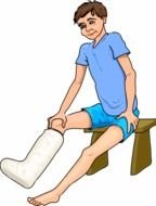 Displaying 19 Gallery Images For Cartoon Broken Leg