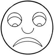 Clip Art of sad Smiley