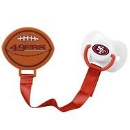 San Francisco 49ers Pacifier With Clip
