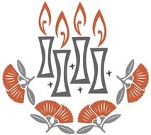 candles and flowers, Roman Catholic Christmas Symbols, drawing