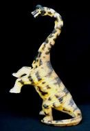 dinosaur on a black background