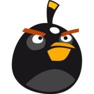 Angry Bird Black Icon Png Image Iconbugcom
