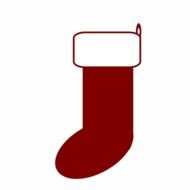 red ,christmas, boot, sock