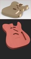 Telecaster Guitars in graphic presentation