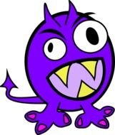 Purple Monster At Clkercom Vector Online Royalty