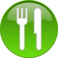 Food Button Free Restaurant Fork Eating Spoon