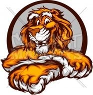 Graphic Vector Image Of A Happy Cute Tiger Mascot 4 Mascots