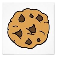 Cartoon Huge Chocolate Chip Cookie Dessert 525x525 Square N2