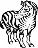 Zebra Drawing Colouring Pages Page 2