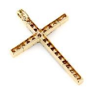 Transparent Gold Cross drawing