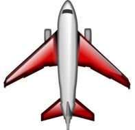 Clipart of Airplane in a dark