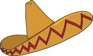 clipart of the spanish hat