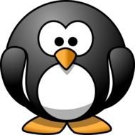 Funny Penguin Cartoon drawing