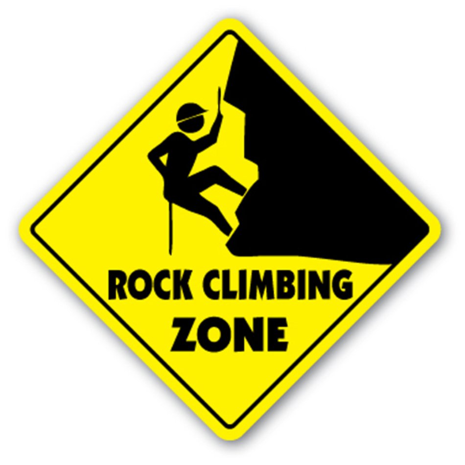 Climbing Zone Sign Xing Gift Novelty Clips Ropes Supplies Gear Clothes
