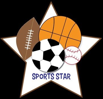 Sports Star as a picture for clipart