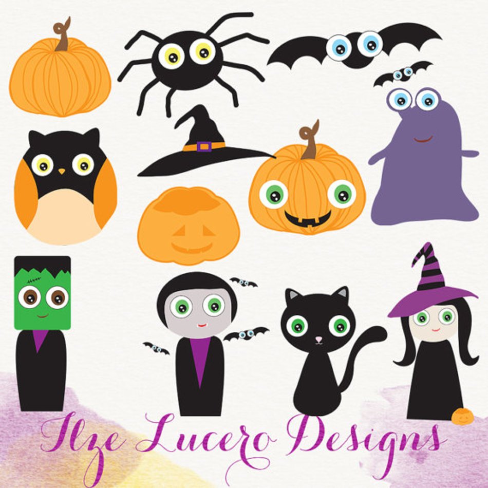 Png Fall Cute Halloween Overlays Digital Scrapbooking