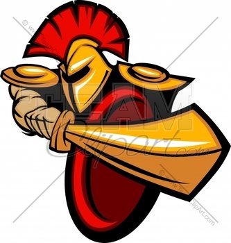 Spartan Logo &ndash; With Sword Vector Illustration