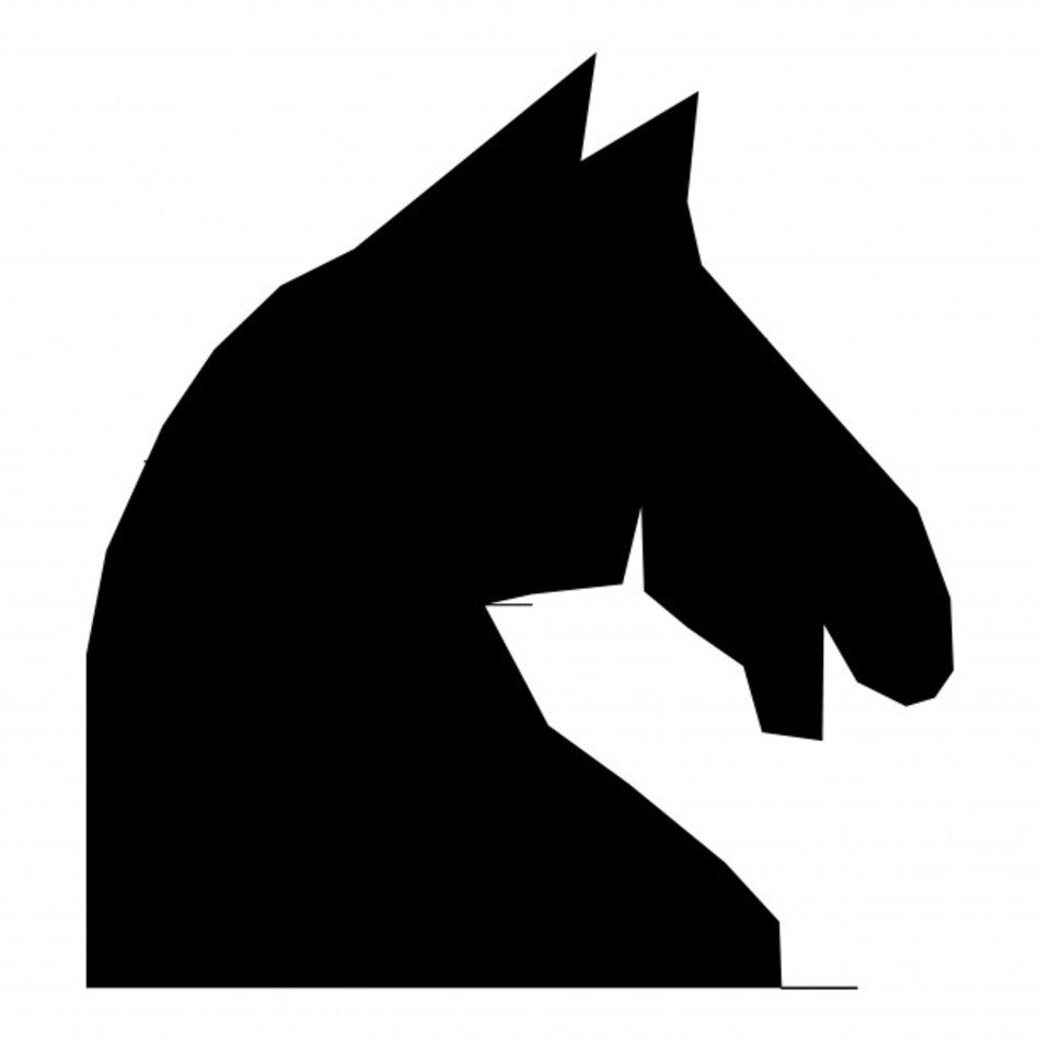 Rearing Horse Silhouette N6