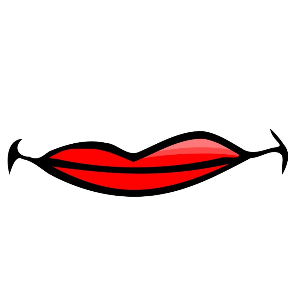 Drawing of the colorful smile clipart