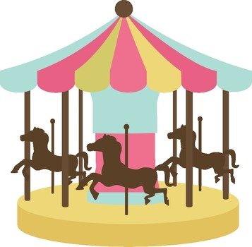 Carousel Horse Clip