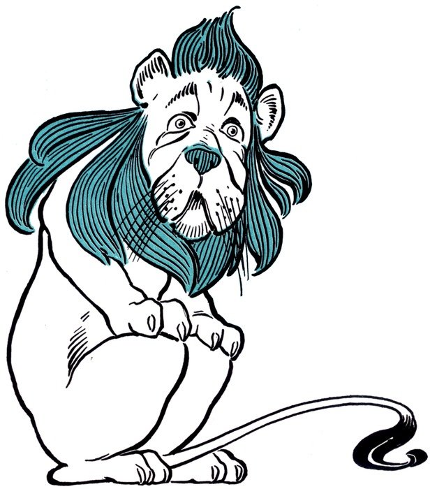 Drawing of the cartoon lion