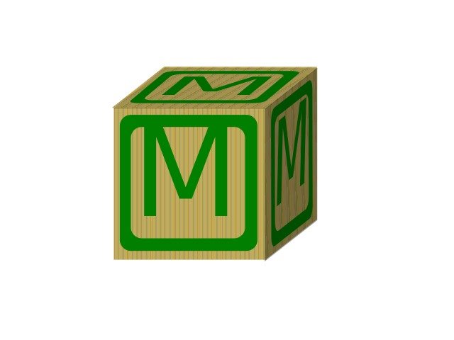 Letter Alphabet Block M Vector Online Royalty