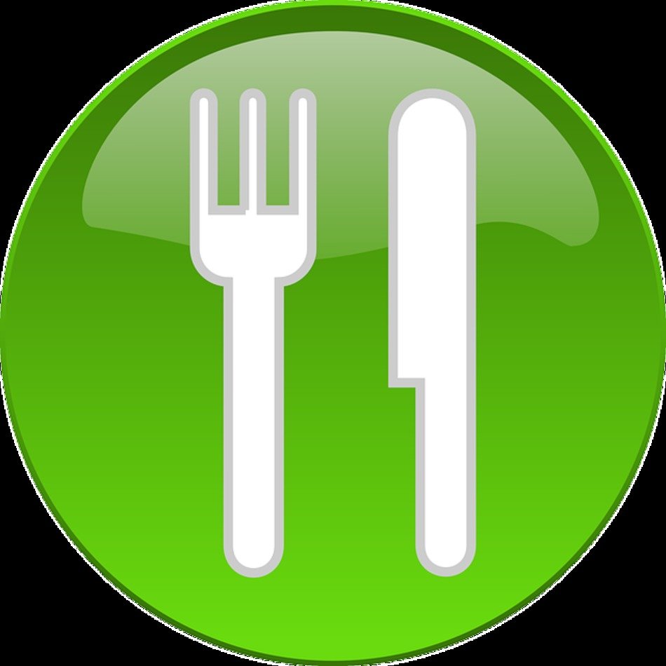 Food Button Free Restaurant Fork Eating Spoon