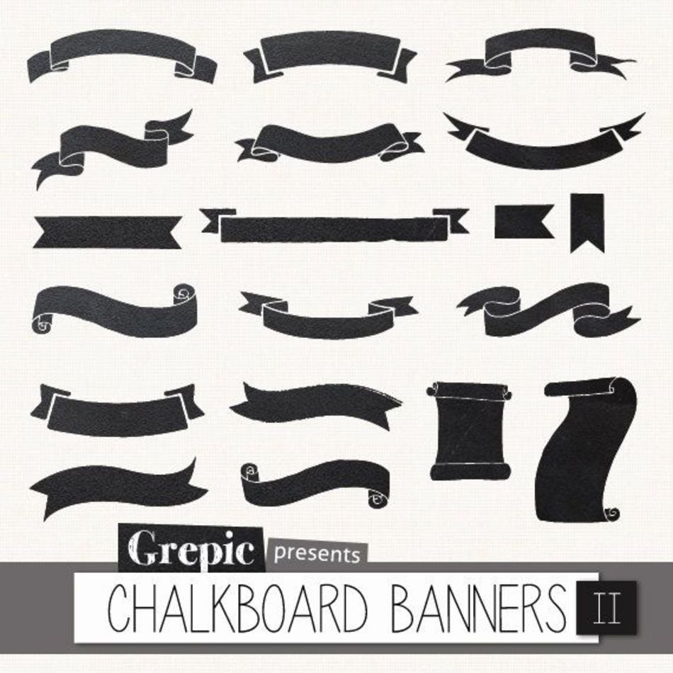 Chalkboard Banners Digital Pack