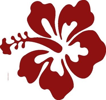 Hibiscus Flower Red At Clkercom Vector Online