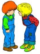 Clipart of the two friends