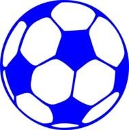 Blue Soccer Ball At Clkercom Vector Online N2