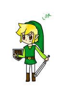 Clipart of the elf with a weapon