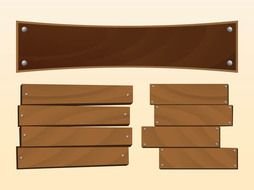 Blank Wooden Sign drawing