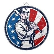 Vintage Baseball Patriotic Design drawing