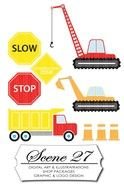 clipart of the Construction Zone Signs