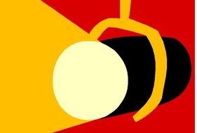 Spotlight, colorful drawing