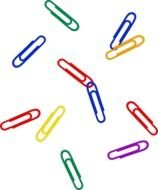 Scattered Colorful Paper drawing