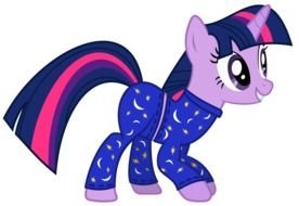 purple pink unicorn in pajamas