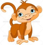 Baby Monkey 5055720 Stock Vector Characters Animals Clip