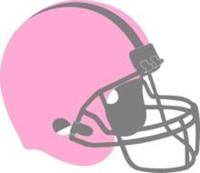Pink Football Helmet At Clkercom Vector Online N3