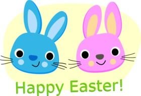 Happy Easter Bunny drawing
