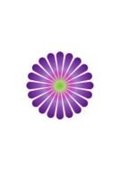 graphic purple flower