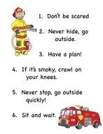 basic fire safety rules for a child