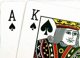 black card drawing