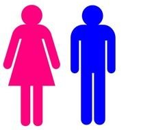 Boy And Girl Stick Figure Red Vector Online