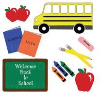 Colorful school clipart